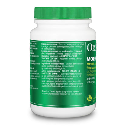 Organika Canadian-Made Moringa Leaf Extract- 1200mg Daily Dose, High Potency, Powerful Antioxidant, Anti-Inflammatory, Blood-Sugar Support, Detox, Source of Vitamins and Minerals- 120vcaps 🍁 All In One Marketplace Canada
