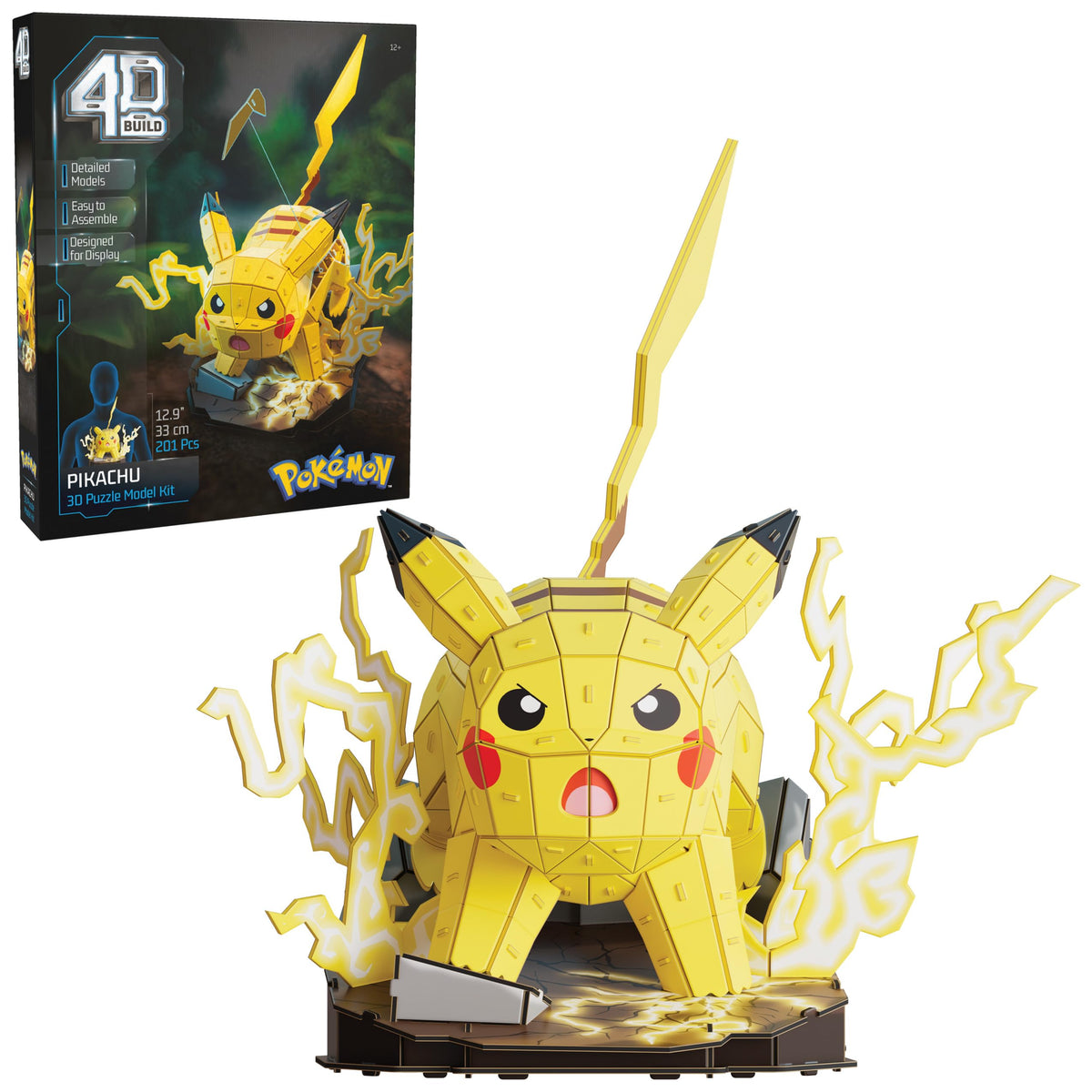 4D Build Pokémon Pikachu 3D Puzzle Model Kit, Desk Décor, Shelf Display 🍁 All In One Marketplace Canada