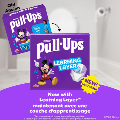 Huggies Size 6 Diapers, Boys Potty Training Underwear, Easy Open Training Pants 4T-5T, Pull-Ups Learning Design for Toddlers, 56ct, Giga Pack 🍁 All In One Marketplace Canada