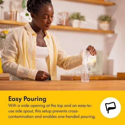 Medela Easy Pour Disposable Breast Milk Storage Bags, 7 oz/210 ml Capacity, Leakproof Design with Milk Protection, Made Without BPA, Pack of 200 🍁 All In One Marketplace Canada