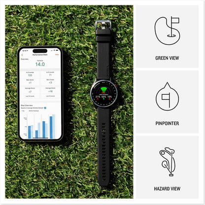 Garmin Approach S44, Essential Golf GPS Smartwatch, AMOLED Display, On-Course Features, Silver Aluminum Bezel with Twilight Silicone Band 🍁 All In One Marketplace Canada