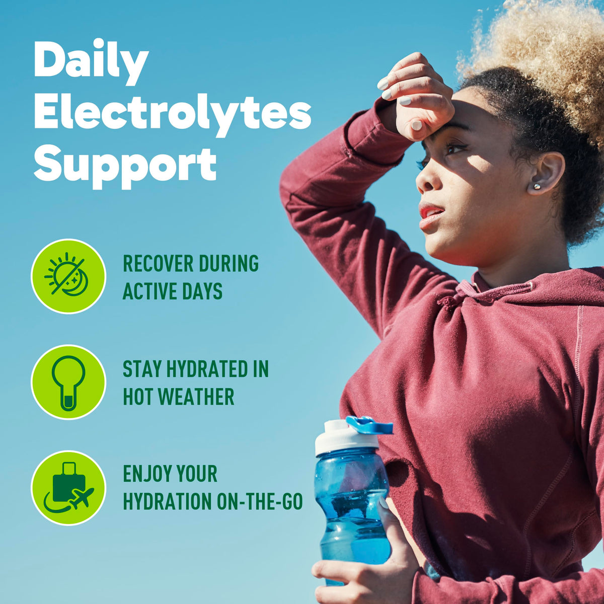 Organika Canadian-Made Electrolytes Powder with Vitamin C & Prebiotic Fibre - Sugar-Free Hydration Drink Mix - Pink Lemonade - 210 g - 60 servings 🍁 All In One Marketplace Canada