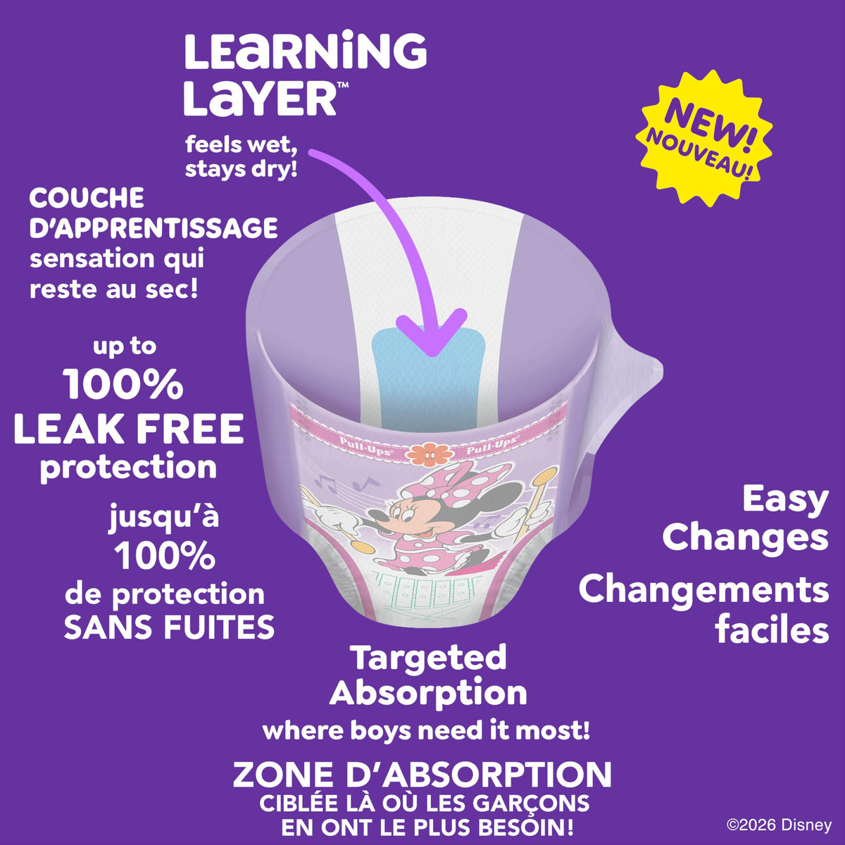 Pull-Ups Girls Potty Training Underwear, Easy Open Toddler Pants 4T-5T (38-50 lbs), Learning Designs for Toddlers, 82 count 🍁 All In One Marketplace Canada