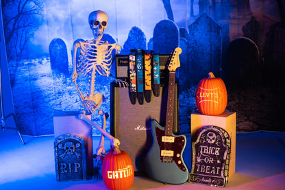Levy's Leathers 2" Halloween Series Polyester Guitar Strap with Tri-Glide Adjustment; Horror Classics (MP2H-001)