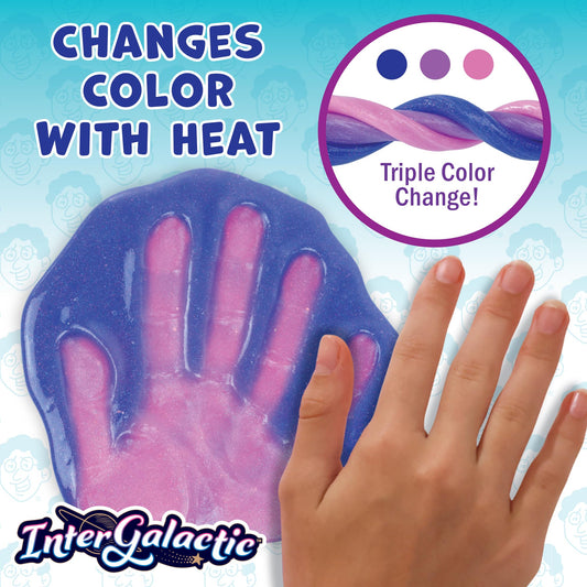 Crazy Aaron's Intergalactic Triple Color Changing Thinking Putty - 4" Tin Stress and Anxiety Reducing - Non-Toxic Sensory Play Putty - Never Dries Out - Creative Toy for Kids and Grown ups 🍁 All In One Marketplace Canada
