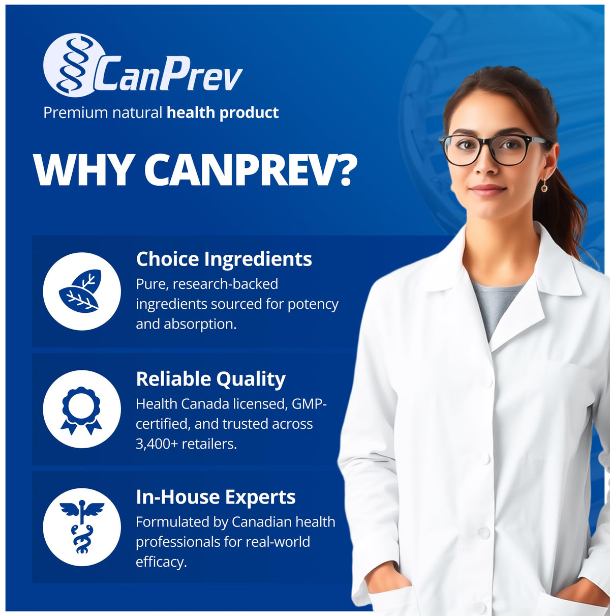CanPrev Adult Multi, 60 V-Caps 30-Day Supply - Non-GMO and Gluten-Free - High-Potency Multivitamin and Multi-Mineral Formula - Iron-Free - Easy to Digest - Complete Daily Vitamins and Minerals 🍁 All In One Marketplace Canada