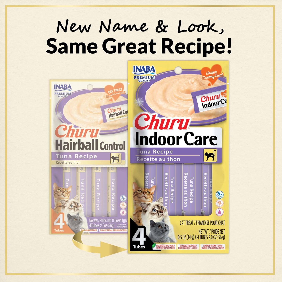 INABA Churu Indoor Care Cat Treats Lickable Tubes, Tuna, 24ct 🍁 All In One Marketplace Canada