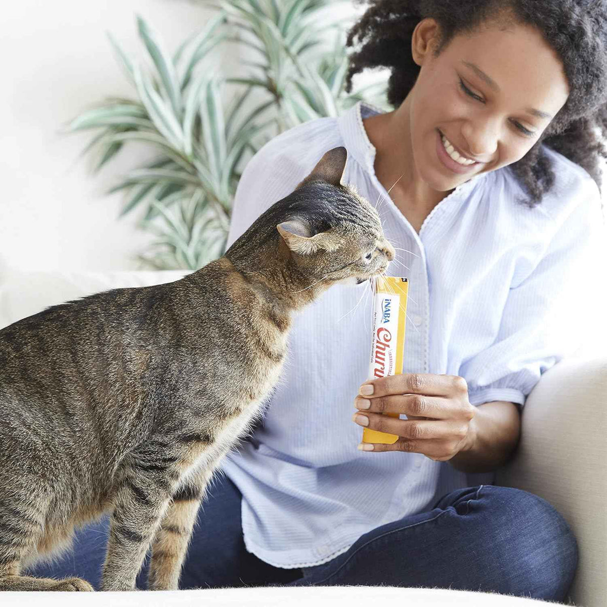 INABA Churu Cat Treats, Grain-Free, Lickable, Squeezable Creamy Purée Cat Treat/Topper with Vitamin E & Taurine, 0.5 Ounces Each Tube, 20 Tubes, Chicken Variety Box 🍁 All In One Marketplace Canada