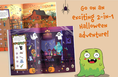 I Spy Halloween 2-in-1: Spot Friendly Monsters & Explore the Spooky Mansion! A Big Search and Find Book for Toddlers