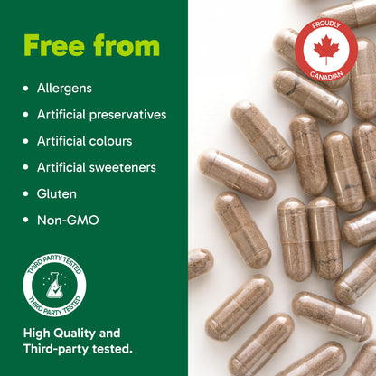 Organika Canadian-Made Korean Red Ginseng - 6 Year Old Roots, Energy Support, Stress Support, Warming Effect- 200caps 🍁 All In One Marketplace Canada