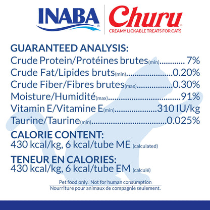 INABA Churu Cat Treats, Lickable, Squeezable Creamy Purée Cat Treat with Green Tea Extract & Taurine, 14 Grams Each Tube, 40 Tubes, Chicken Variety Box 🍁 All In One Marketplace Canada