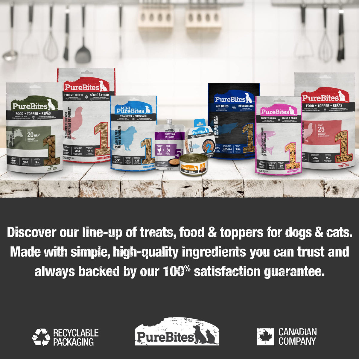 PureBites Freeze Dried Beef Liver Dog Treats, Made in USA, 1.2kg 🍁 All In One Marketplace Canada