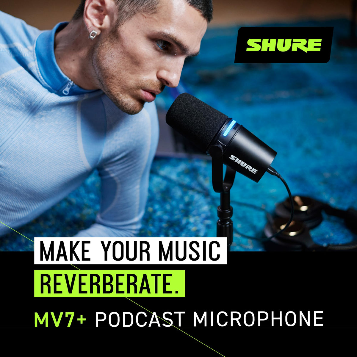 Shure MV7+ USB-C & XLR Podcast Dynamic Mic with Stand - Black 🍁 All In One Marketplace Canada