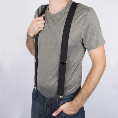 Dickies Men's 1-1/2 Solid Straight Clip Suspender, Black, One Size 🍁 All In One Marketplace Canada