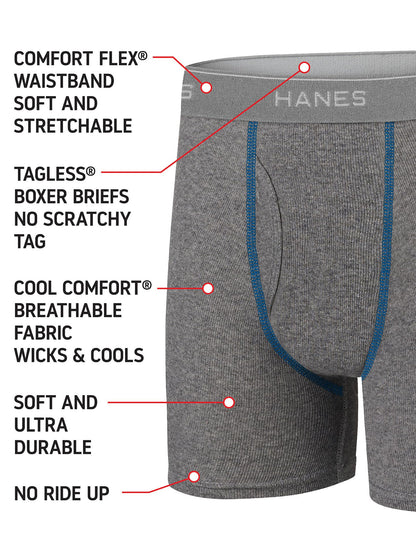 Hanes boys 5 Pack Breathable Boxer Briefs, Assorted, Medium US 🍁 All In One Marketplace Canada