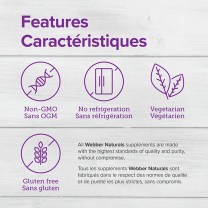 Webber Naturals Probiotic Max IBS Support, 30 Billion Active Cells, 5 Probiotic Strains, 45 Capsules, Helps Reduce Symptoms of Irritable Bowel Syndrome, Vegetarian 🍁 All In One Marketplace Canada
