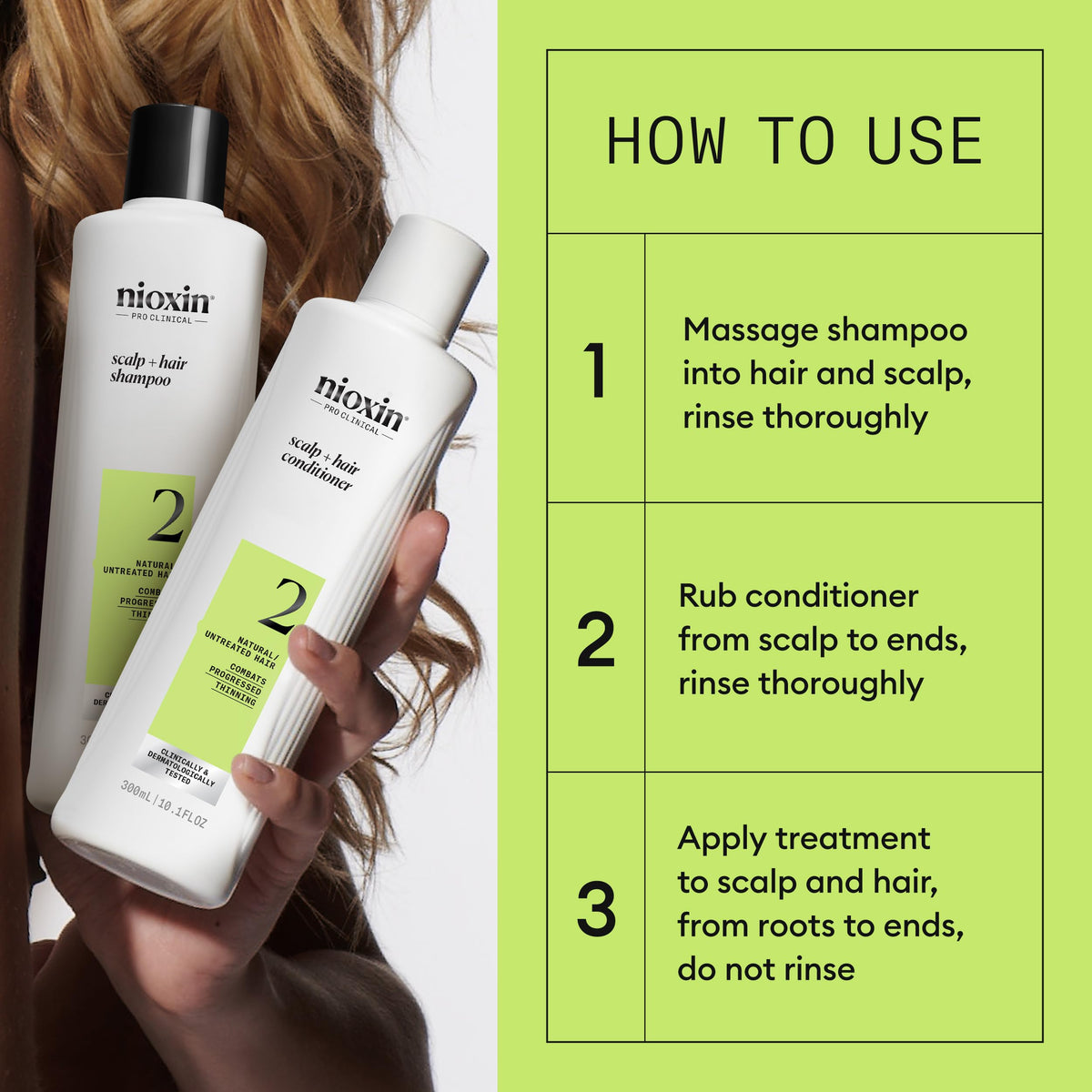 Nioxin Scalp + Hair Thickening System 2 - Hair Thickening System for Natural Hair with Progressed Thinning, Full Size (Packaging May Vary) 🍁 All In One Marketplace Canada