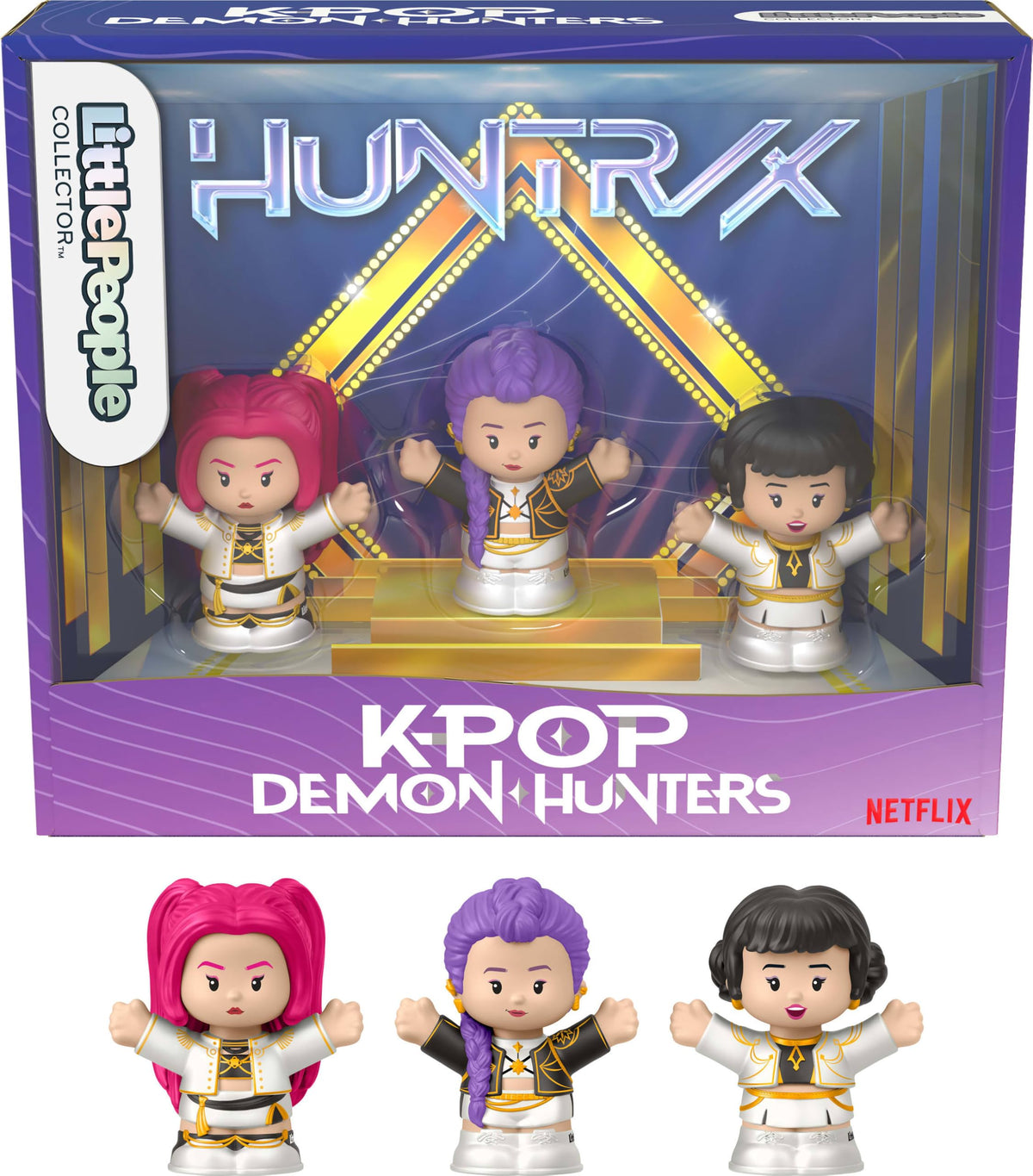 Little People Collector Kpop Demon Hunters: HUNTR/X Special Edition Set for Movie Fans, 3 Figures in a Display Package 🍁 All In One Marketplace Canada