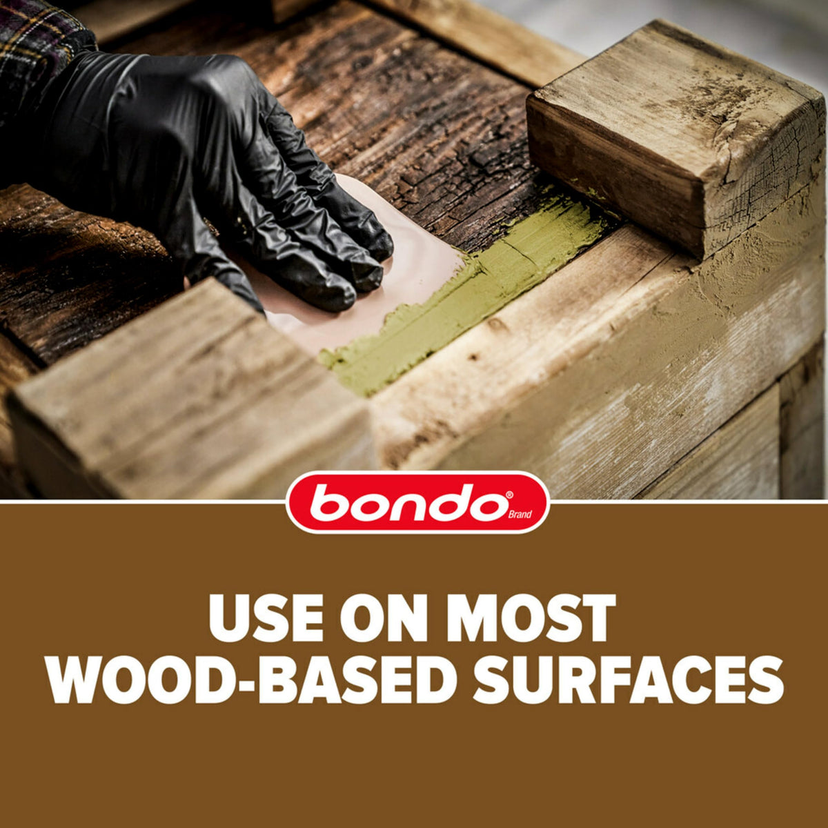 Bondo Wood Filler 12 oz with Hardener 0.5 oz, Repairs Chips and Cracks in Wood, Sandable, Paintable, and Stainable 🍁 All In One Marketplace Canada