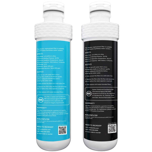 Avalon 2 Stage Replacement Filters for Avalon Branded Bottleless Water Coolers (Purchased After January 2018), NSF Certified, 1500 Gallons, White, Dual (AVALONFILTER) 🍁 All In One Marketplace Canada