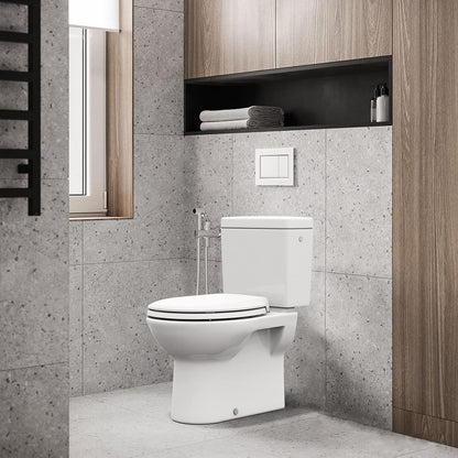 Soft Close Commercial Toilet Seat – 17 Round, Thickened White PP, Quiet Lid, Easy Install & Clean, Never Loosen, Restroom Grade, Fits Most Standard Toilets – Size: 17/19" 🍁 All In One Marketplace Canada