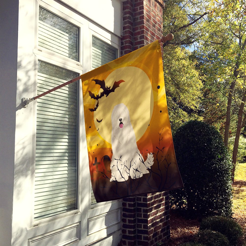 Caroline's Treasures BB4290CHF Halloween South Russian Sheepdog Canvas House Size Flag, Large, Multicolor