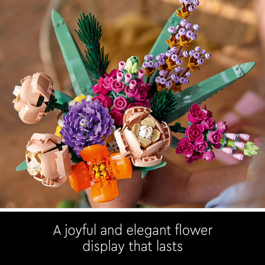 LEGO Icons Flower Bouquet Building Set - Artificial Flowers for Decoration for Home and Display, Ages 18+ - Small Fake Flowers for Table, Desk, Office - Gift for Birthdays - 10280 🍁 All In One Marketplace Canada
