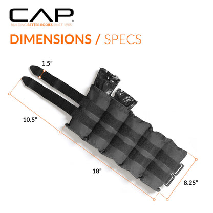 CAP Barbell 20 lb Adjustable Ankle Weights – Pair 🍁 All In One Marketplace Canada