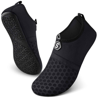 SEEKWAY Water Shoes Women Men Quick-Dry Beach Aqua Socks Barefoot Non Slip Swim Pool Outdoor Surf River Lake Yoga SK001 Black Size 6.5-7.5 W/5.5-6.5 M 🍁 All In One Marketplace Canada