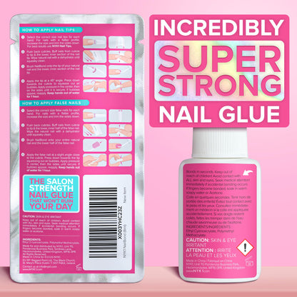 NYK1 Super Strong Nail Glue For Press On Nails, Nail Tips And Acrylic Nails (8ml) Nail Bond Brush On Nail Glue For Acrylics Glue On Nails And Fake Nails With Glue Brush for Stick On Nails Tips 🍁 All In One Marketplace Canada