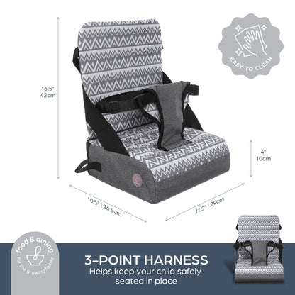 Dreambaby Grab 'n Go Booster Seat with Adjustable Securing Straps - Toddler Booster Seat for Eating - Compact, Lightweight & Portable - Fits Most Dining Chairs 🍁 All In One Marketplace Canada