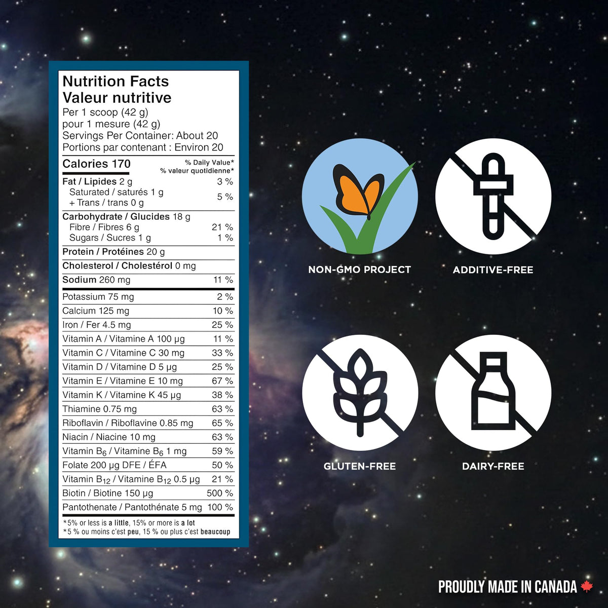 Vega Premium All-in-One Nutrition Protein Powder – 20g Plant-Based Vegan Protein, Vitamins & Probiotics, Berry, 850g (20 Servings) 🍁 All In One Marketplace Canada