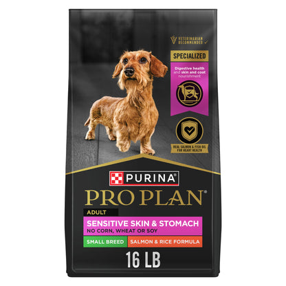 Pro Plan Small Breed Dry Dog Food, Sensitive Skin & Stomach, Salmon & Rice 7.26 kg 🍁 All In One Marketplace Canada