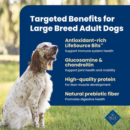 Blue Buffalo Life Protection Formula Large Breed Adult Dry Dog Food, Promotes Joint Health and Lean Muscles, Made with Natural Ingredients, Chicken & Brown Rice Recipe,11.7kg/26 lbs 🍁 All In One Marketplace Canada