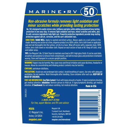 Meguiar's M50C Marine/RV One Step Cleaner Wax-Liquid - M5016C 🍁 All In One Marketplace Canada