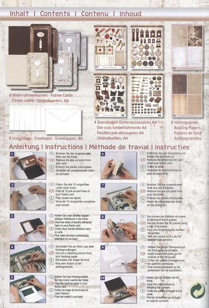 3D Precut Picture Frame Cards-Vintage 1