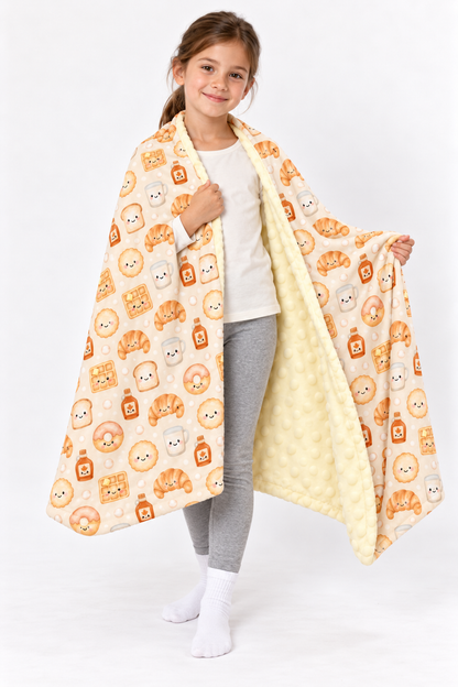 Couverture minky petit déjeuner Canadien 🧇 moyenne