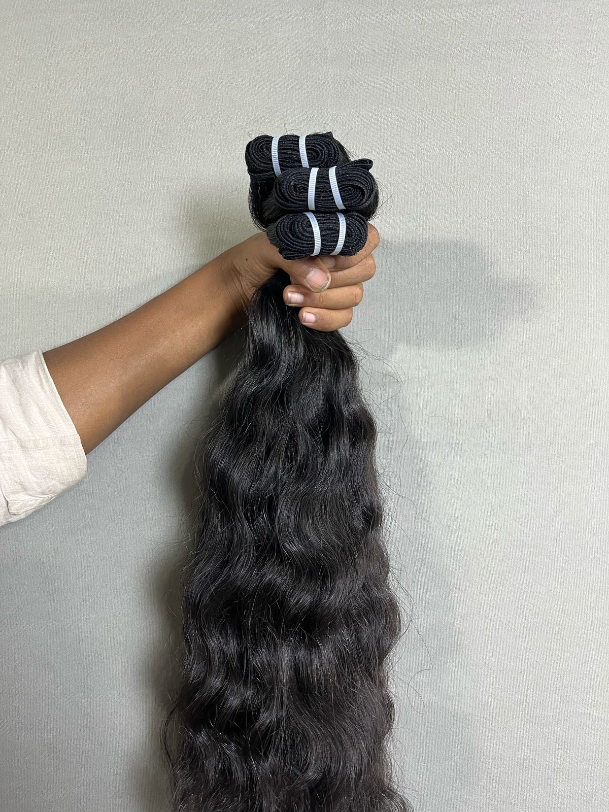 3 Bundle Deal - Indian Raw Wavy Hair Bundles-Save 10%