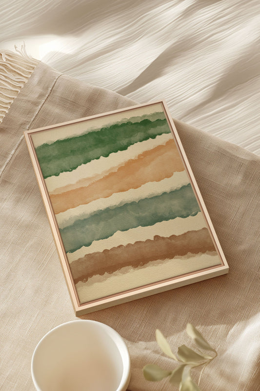 HORIZON VÉGÉTAL, Oeuvre sur toile étirée