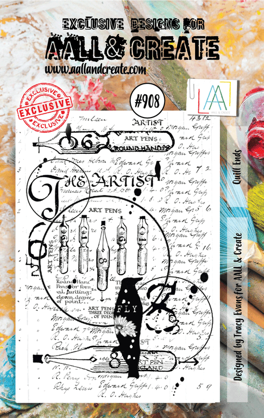 AALL and Create Stamp Set -908 - Quill Ends