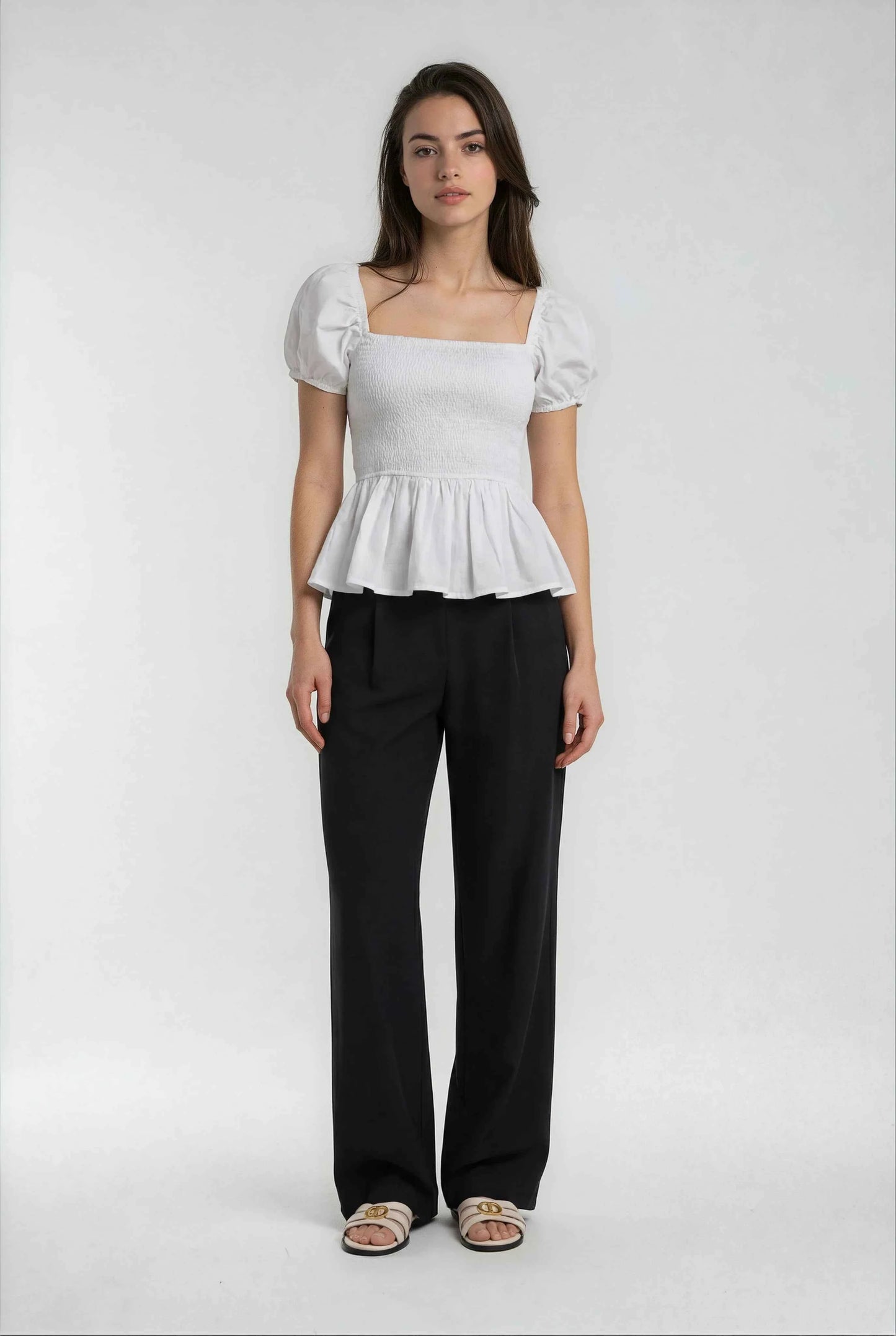 Luxeflow - Elevated Wide Leg Sweatpants Trouser Pants Black