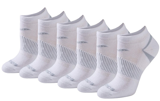 Saucony Women's Selective Cushion Performance Socks (6 & 12 Pairs), White Basic (6 Pairs), Medium 🍁 All In One Marketplace Canada