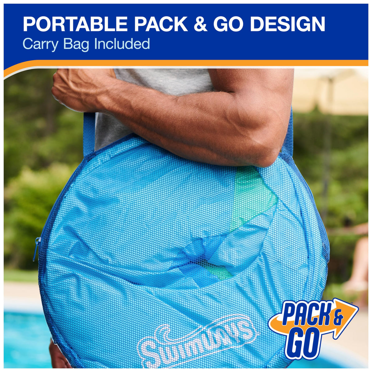 SwimWays Spring Float Premium XL Recliner Chair, Inflatable Pool Floats Adult with Fast Inflation, 25% Larger Than Recliner, Supports Up to 300 lbs 🍁 All In One Marketplace Canada
