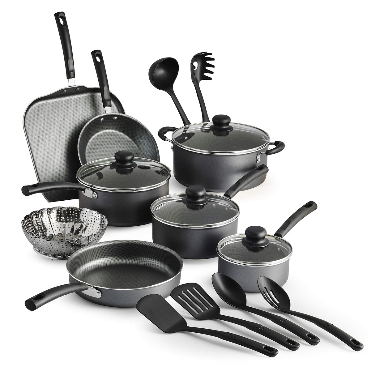 Tramontina PrimaWare 18-Piece Nonstick Cookware Set, Gray 🍁 All In One Marketplace Canada