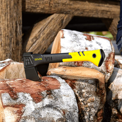LEXIVON V14 Camping Hatchet, 14-Inch Axe | Ergonomic TPR Grip, Lightweight Fiber-Glass Composite Handle | Protective Carrying Sheath Included (LX-V14) 🍁 All In One Marketplace Canada
