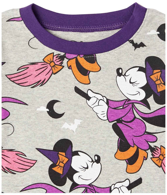 Disney | Marvel | Star Wars Girls' Pajama Set (Previously Spotted Zebra), Minnie/Halloween, 6-7 Years