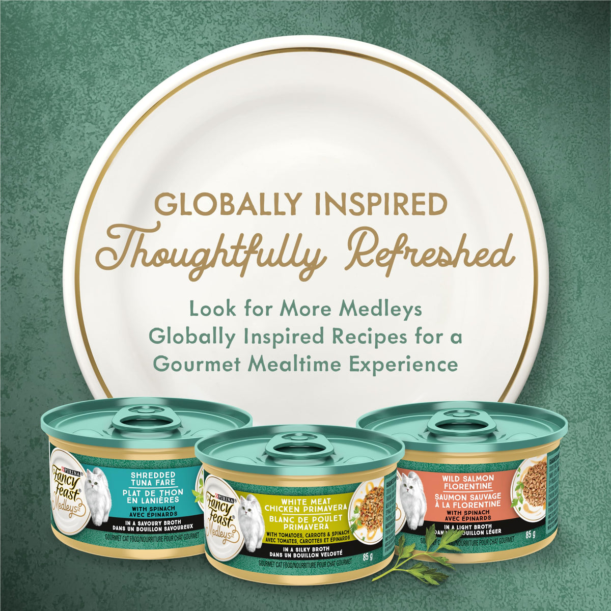 Fancy Feast Medleys Wet Cat Food, Tuna Florentine - 85 g Can (24 Pack) 🍁 All In One Marketplace Canada