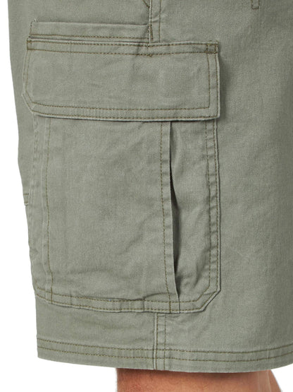 Wrangler Authentics Men's Classic Cargo Stretch Short, Dusty Olive, 36 🍁 All In One Marketplace Canada