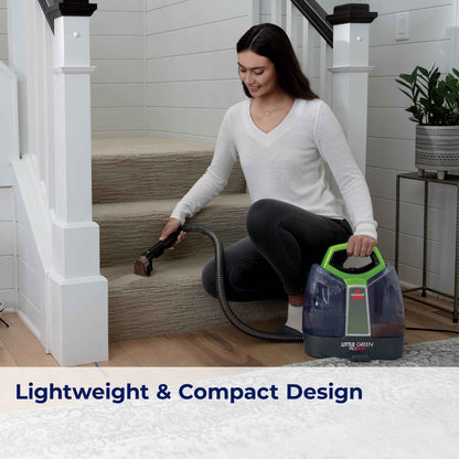 BISSELL Little Green ProHeat Portable Carpet & Upholstery Spot Cleaner with HydroRinse Self-Cleaning Tool, HeatWave Technology, OXY Formula Included, Car Detailer, 37oz Tank, 2513E 🍁 All In One Marketplace Canada