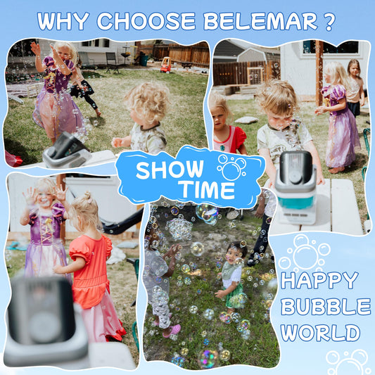 Upgraded Bubble Machine with Remote Control, Automatic Rotation & RGB Lights, 1800mAh Rechargeable, Type-C Charge, Bubble Maker for Kids, Weddings, Birthday Parties, Outdoor Activities 🍁 All In One Marketplace Canada
